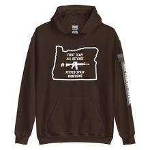 Load image into Gallery viewer, FIRST TEAM ALL DEFENSE Oregon Outline With White Ink ACOG Gildan Unisex Hoodie