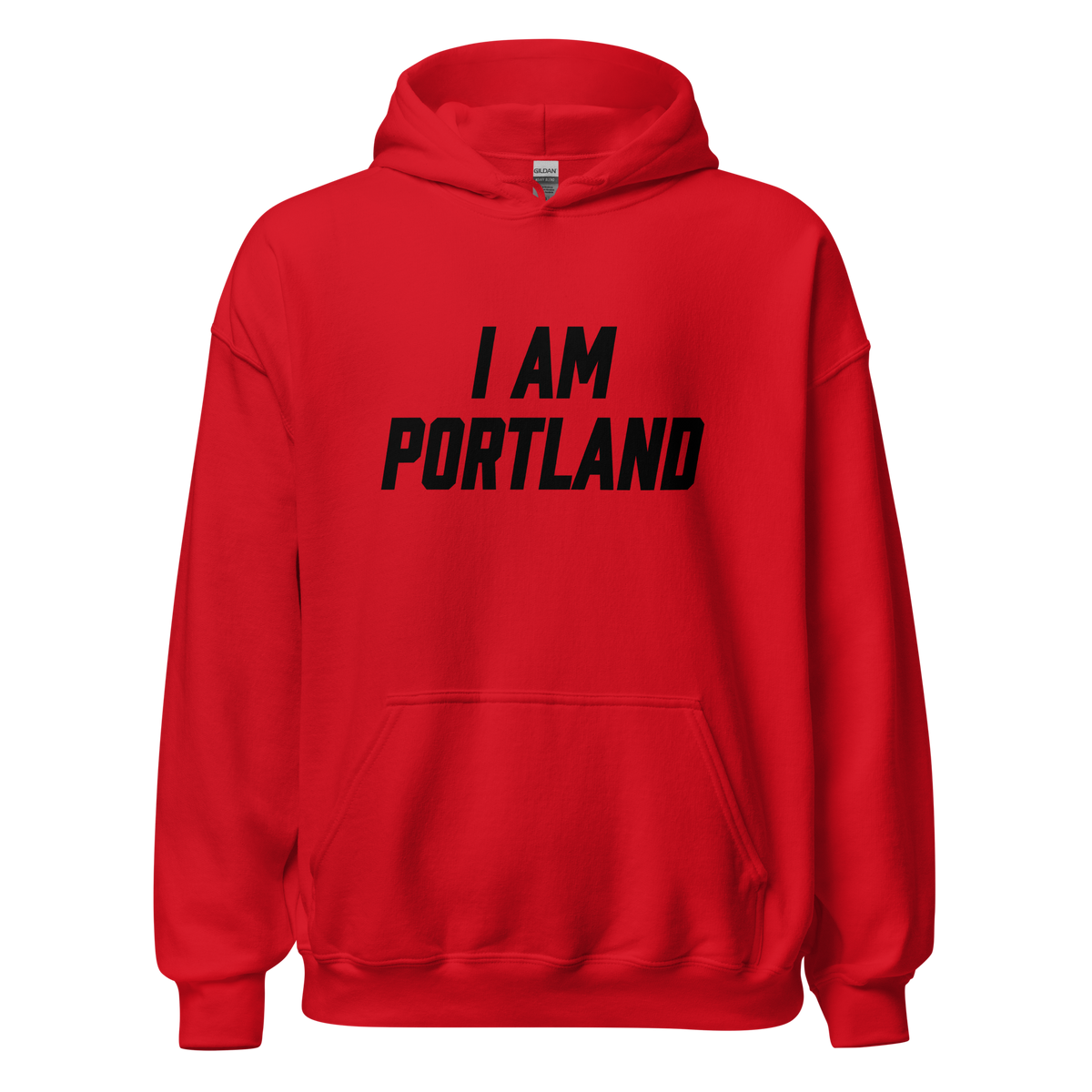 I AM PORTLAND Black Print Hoodie – STONEJAX