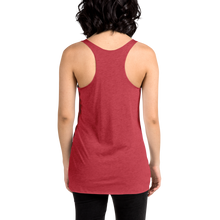 Load image into Gallery viewer, Ax Girl Pink White ROLLMAKERS on Red Women&#39;s Racerback Tank