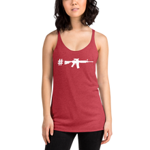 Load image into Gallery viewer, Hashtag ACOG on Red Women&#39;s Racerback Tank
