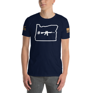 Hashtag ACOG Oregon on Navy T-Shirt