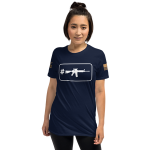 Hashtag ACOG Rectangle on Navy T-Shirt