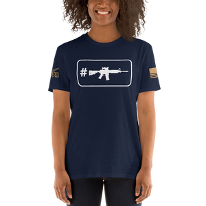 Hashtag ACOG Rectangle on Navy T-Shirt