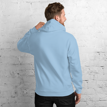 Load image into Gallery viewer, Stonejax Logo on Light Blue Hoodie