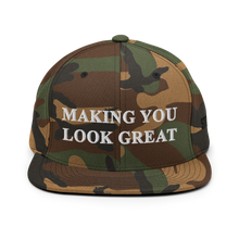 Load image into Gallery viewer, MAKING YOU LOOK GREAT First Gen Stonejax Snapback Hat With Green Undervisor