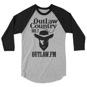 Outlaw Country NEW LOGO 3/4 Sleeve Shirt Heather Grey Primary Color