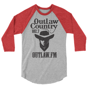 Outlaw Country Logo 3/4 Sleeve Shirt