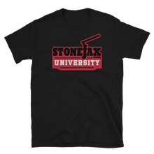 Load image into Gallery viewer, STONEJAX UNIVERSITY LOGO WITH RED HIGHLIGHT Multiple T-Shirt Colors To Choose From