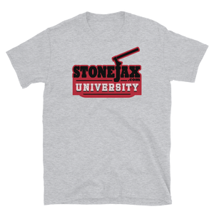 STONEJAX UNIVERSITY LOGO WITH RED HIGHLIGHT Multiple T-Shirt Colors To Choose From