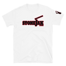 Load image into Gallery viewer, STONEJAX LOGO WITH RED HIGHLIGHT AND AX GIRL LOGO Multiple T-Shirt Colors To Choose From