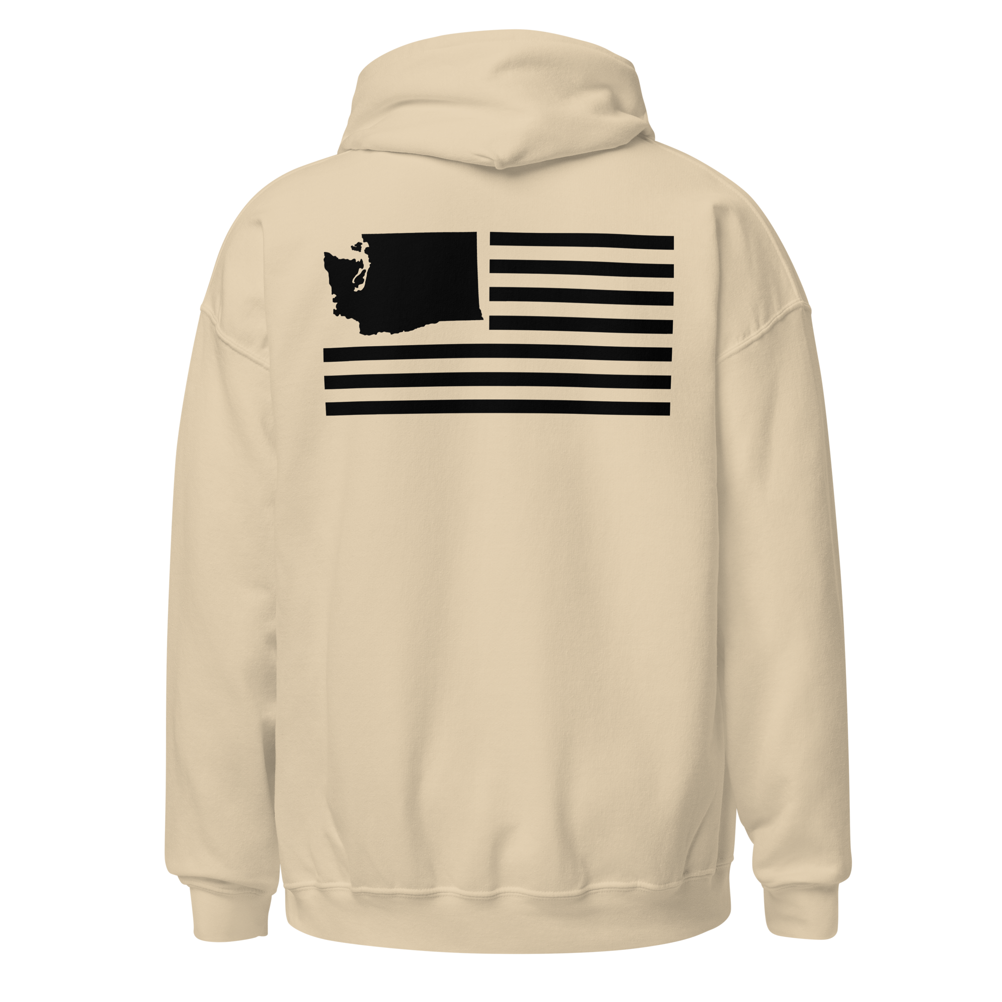 STONEJAX WASHINGTON Black Print Hoodie STONEJAX WASHINGTON Black Print Hoodie