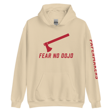 Load image into Gallery viewer, FEAR NO DOJO RED AX PAPERMAKERS on sleeve Unisex Hoodie
