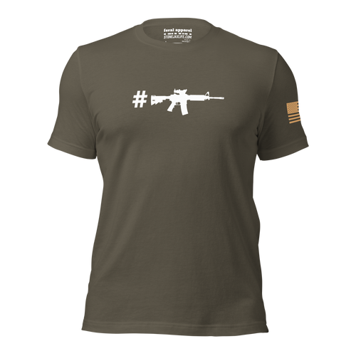 Hashtag ACOG on Army Green T-Shirt