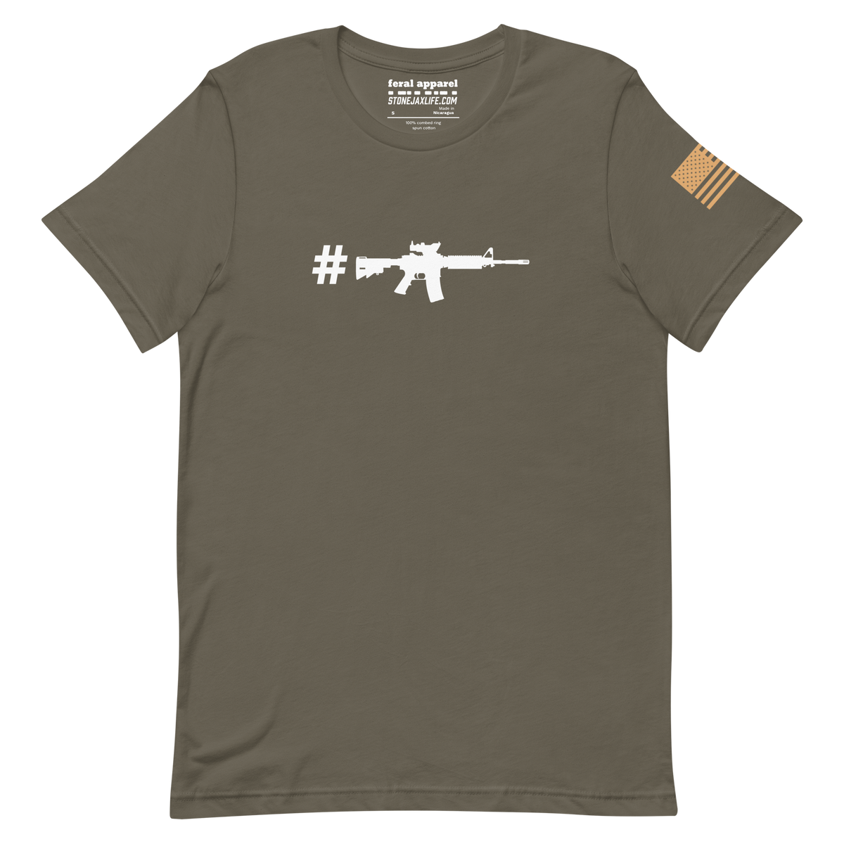 Hashtag ACOG on Army Green T-Shirt – STONEJAX