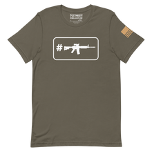 Load image into Gallery viewer, Hashtag ACOG Box on Army Green T-Shirt