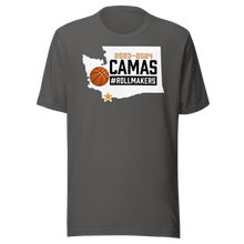 Load image into Gallery viewer, Camas Rollmakers Washington Basketball 2023-2024 Powered By Stonejax T-Shirt