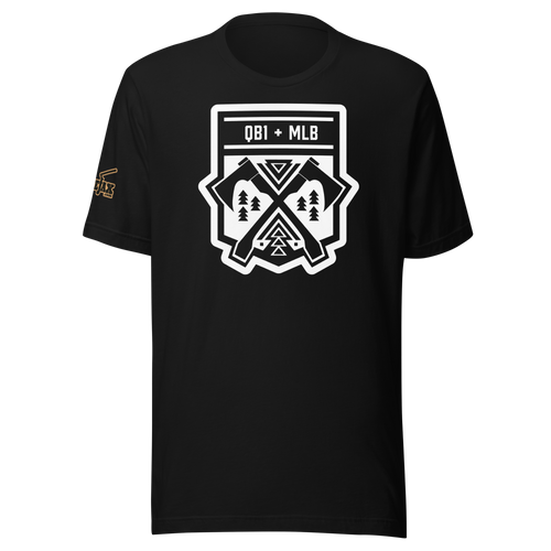 QB1 plus MLB Crest on T-Shirt