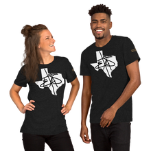 Load image into Gallery viewer, TEXAS WHITE AND BLACK Art With Words Unisex T-Shirt
