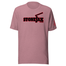 Load image into Gallery viewer, STONEJAX LOGO with red highlight LUMBERJACK DISCIPLINE Bella Canvas T-Shirt