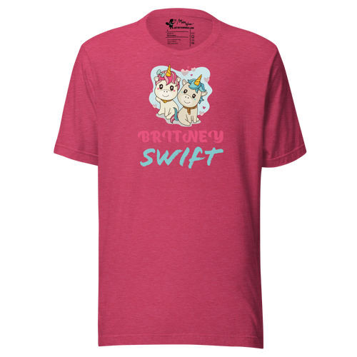 BRITNEY SWIFT UNICORNS Unisex T-Shirt - Multiple HEATHER Colors To Choose From