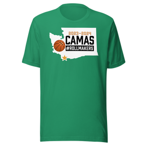 Camas Rollmakers Washington Basketball 2023-2024 Powered By Stonejax T-Shirt