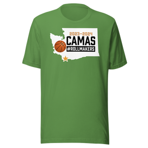 Camas Rollmakers Washington Basketball 2023-2024 Powered By Stonejax T-Shirt