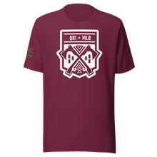Load image into Gallery viewer, QB1 plus MLB Crest on T-Shirt