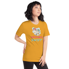 Load image into Gallery viewer, BRITNEY SWIFT UNICORNS Unisex T-Shirt - Multiple BRIGHT OR LIGHT SOLID Colors To Choose From
