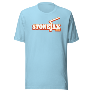 Stonejax Logo on Ocean Blue T-Shirt