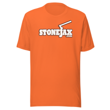 Load image into Gallery viewer, Stonejax Logo on Orange T-Shirt