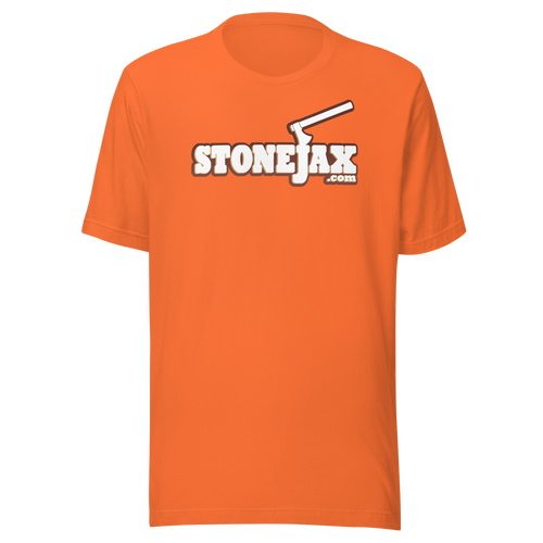 Stonejax Logo on Orange T-Shirt