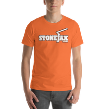 Load image into Gallery viewer, Stonejax Logo on Orange T-Shirt