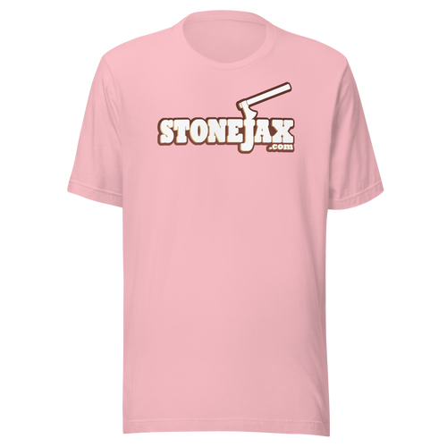 Stonejax Logo on Pink T-Shirt