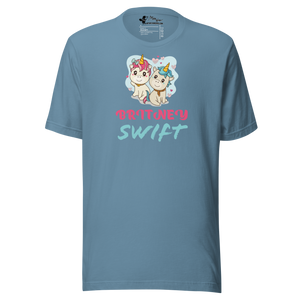 BRITNEY SWIFT UNICORNS Unisex T-Shirt - Multiple DARK SOLID Colors To Choose From
