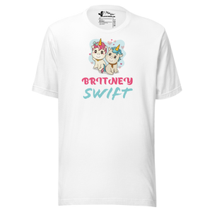 BRITNEY SWIFT UNICORNS Unisex T-Shirt - Multiple BRIGHT OR LIGHT SOLID Colors To Choose From