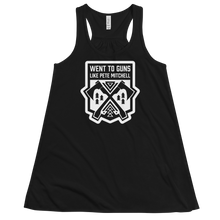 Load image into Gallery viewer, WENT TO GUNS Crest on Women&#39;s Flowy Racerback Tank
