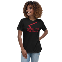 Load image into Gallery viewer, PAPERMAKERS FEAR NO DOJO RED AX Prohibition Font Women&#39;s Relaxed T-Shirt