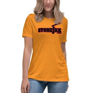 STONEJAX LOGO WITH RED HIGHLIGHT Women's Relaxed T-Shirt