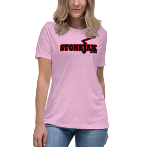 STONEJAX LOGO WITH RED HIGHLIGHT Women's Relaxed T-Shirt