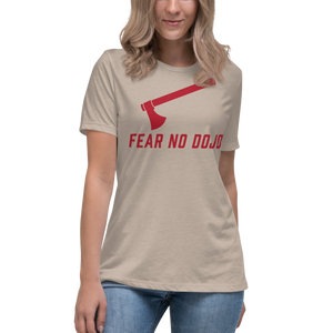 FEAR NO DOJO RED AX Women's Relaxed T-Shirt
