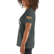 Load image into Gallery viewer, Cannot Be Over Served Crest on Dark Heather T-Shirt