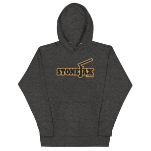Stonejax Logo on Charcoal Heather Hoodie