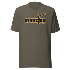 Stonejax Logo on Army Green T-Shirt